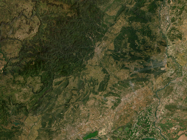 Vue satellite Gard